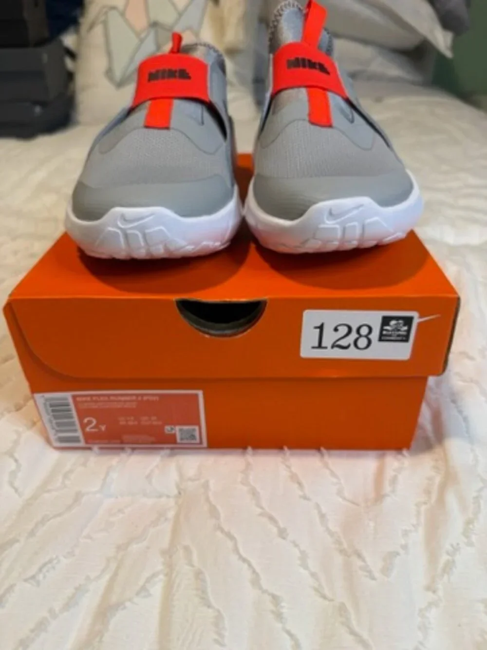 Youth size 2Y Brand New In The Box Color Lt Smoke Grey/Team Red-White